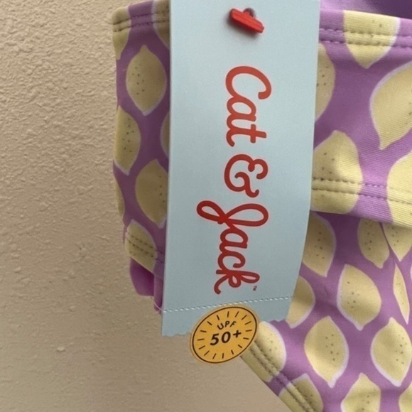 COPY - NWT CAT AND JACK TODDLER SWIMSUIT SIZES 12 months thru 5T purple with le… - Picture 7 of 9